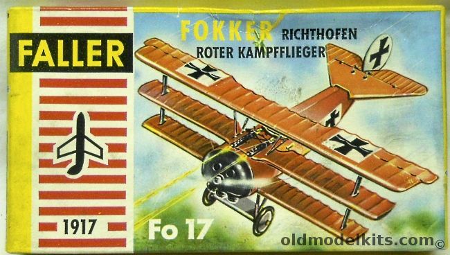 Faller 1/100 Fokker DR-1 Triplane Richthofen, 1917 plastic model kit